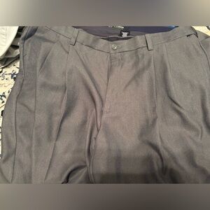 Gray Pleated Trousers